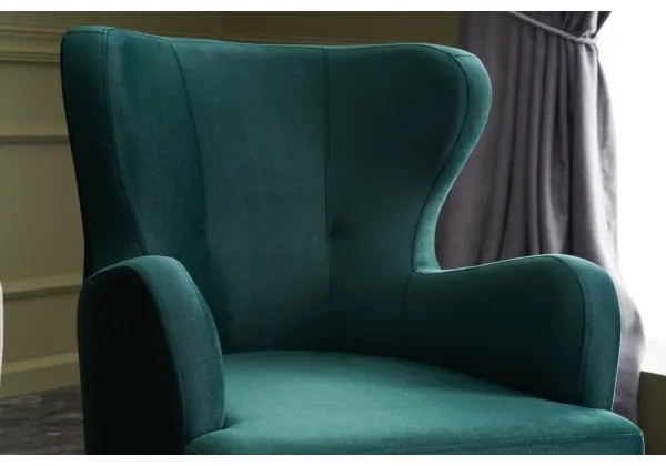 Fotoliu cu aripi NEKO, verde