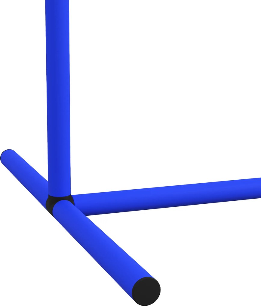 PawHut Echipament de Agilitate pentru Câini, Set Portabil din 4 Piese pentru Antrenament, 95x88x64 cm, Albastru | Aosom Romania