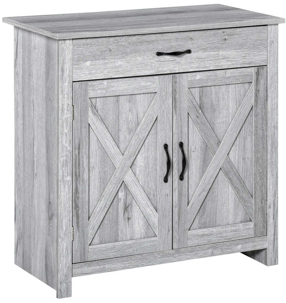 HOMCOM Bufet de Bucatarie Stil Country, Mobilier Multifunctional | Aosom Romania
