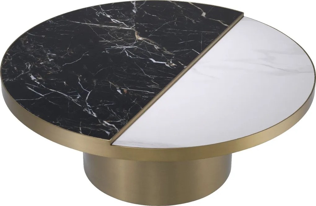 Masuta de cafea design elegant LUX Excelsior, alama 114120 HZ