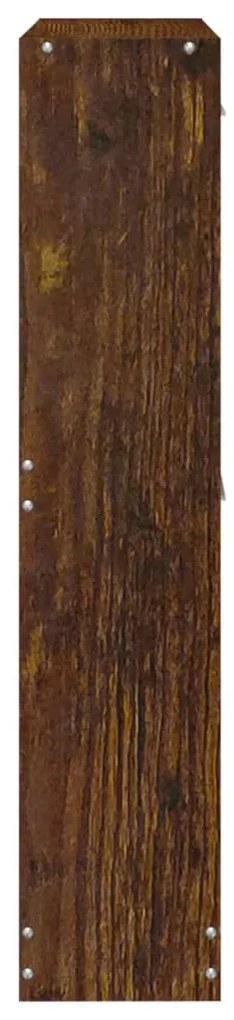 Pantofar, stejar fumuriu, 59x17x81 cm, lemn compozit 1, Stejar afumat, 59 x 17 x 81 cm