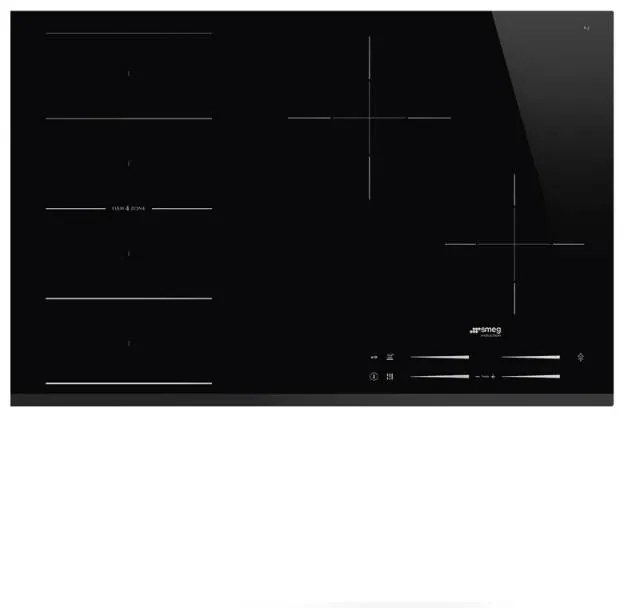Plita incorporabila cu inductie Smeg SI1F7845B, 70/75 cm latime