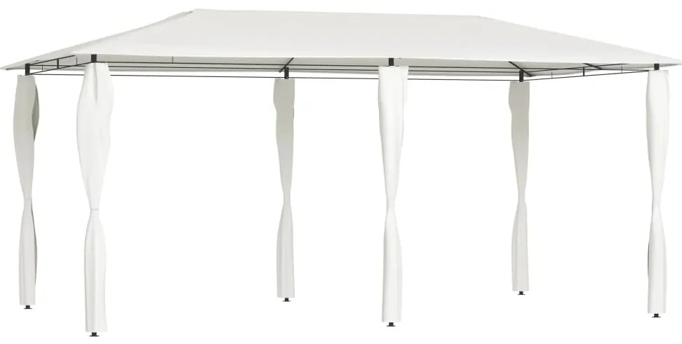 vidaXL Pavilion cu huse pentru stâlpi, crem, 2,98x5,3x2,59 m, 160 g/m²