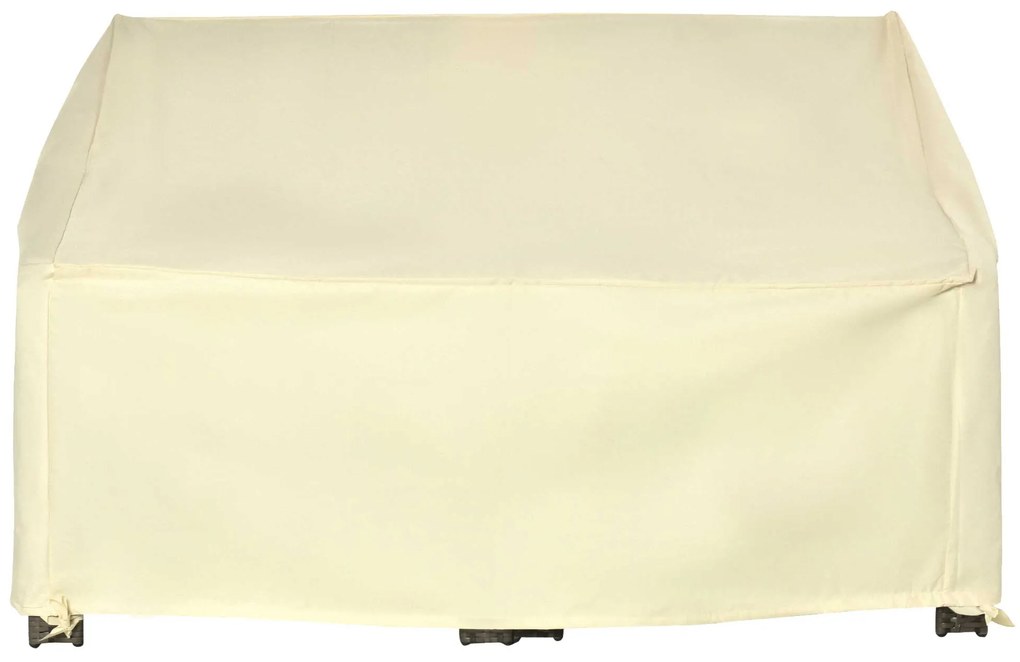 Outsunny Husă de protecție pentru mobilier de grădină cearceaf impermeabil 140L x 84l x 56/94H cm Oxford de înaltă densitate 600D Bej | Aosom Romania