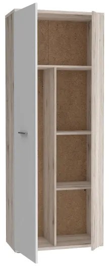 Comodă/pantofar SIMO alb/taupe