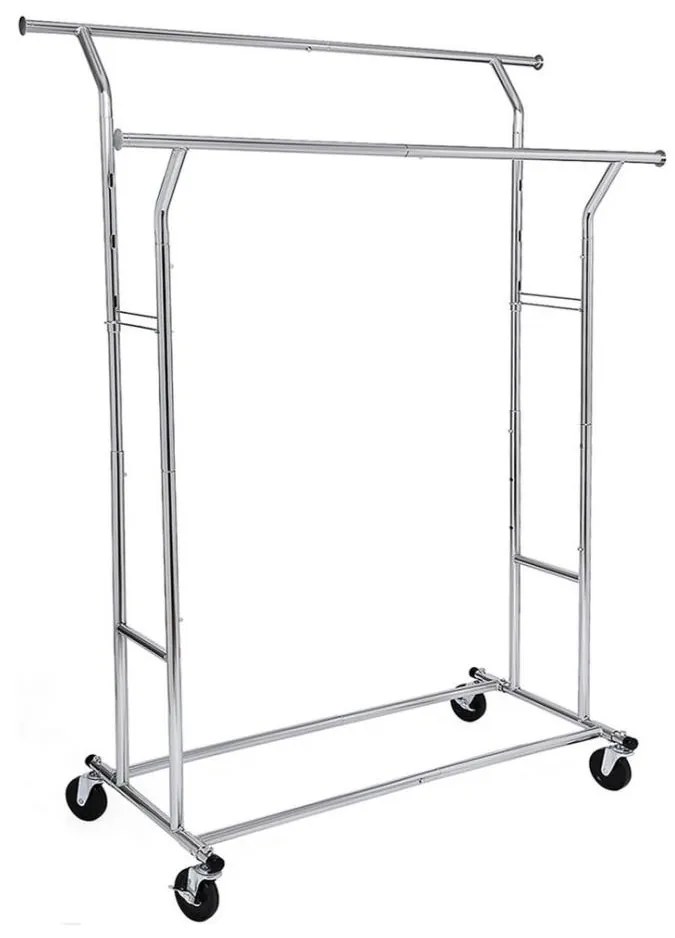 Cuier mobil de podea LINEA, argintiu