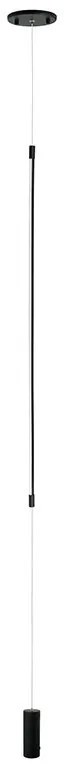 Lampa LED suspendata tip lampadar minimalist Fily negru