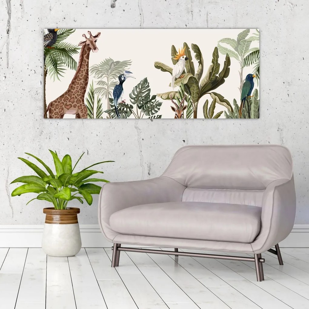 Tablou - Locuitorii africii (120x50 cm)