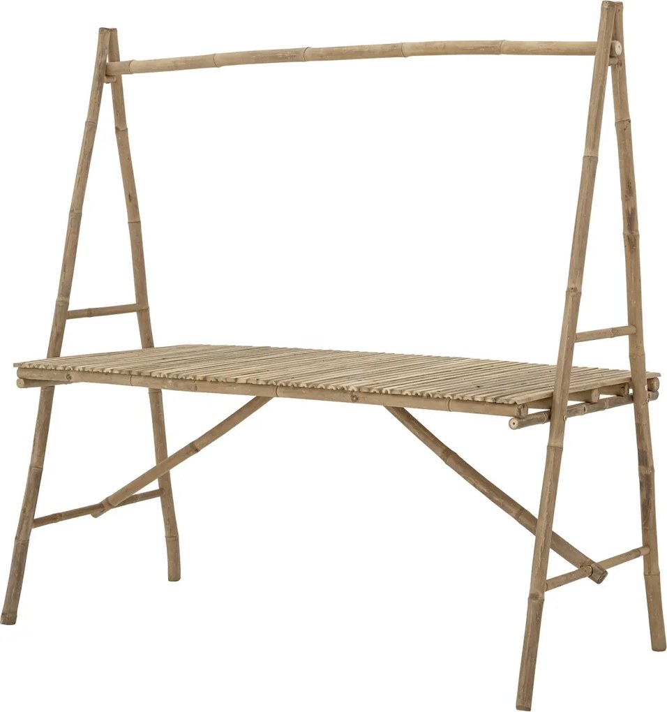 Masa dining de exterior, natur, din lemn de bambus, Malo