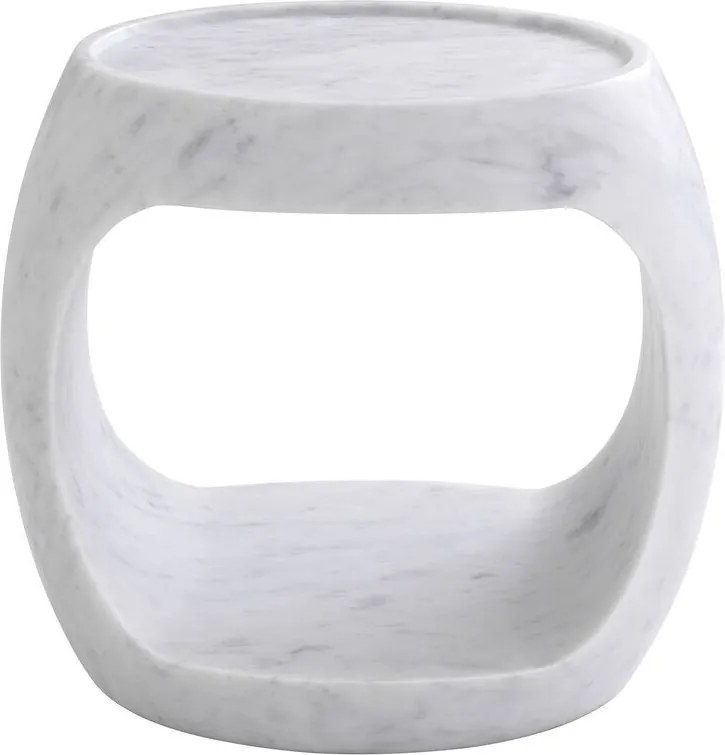 Masuta laterala design LUX Clipper low, alb 114856 HZ