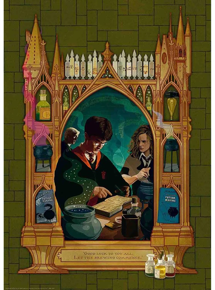 PUZZLE HARRY POTTER SI PRINTUL SEMIPUR, 1000 PIESE - RAVENSBURGER (RVSPA16747)