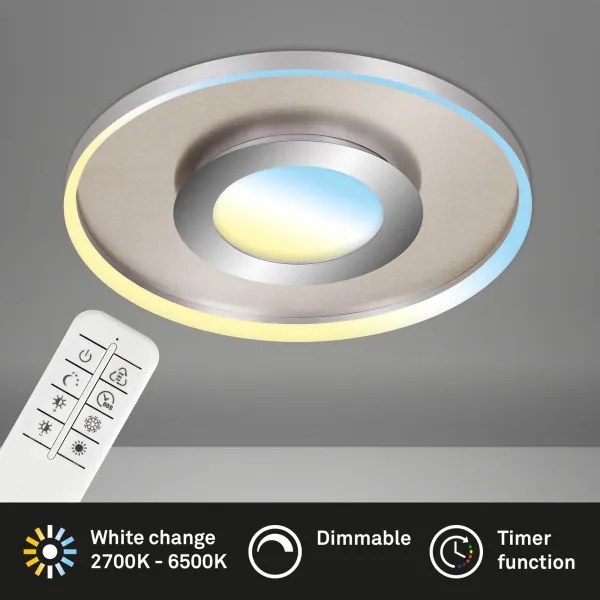 Plafonieră LED dimabilă Briloner 3640-012 FRAME LED/25W/230V 2700-6500K + telecomandă