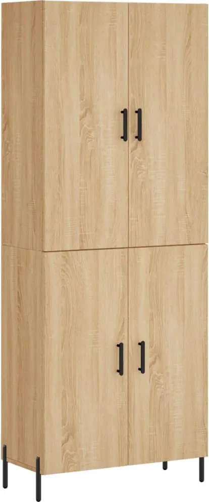 vidaXL Dulap înalt, stejar sonoma, 69,5x34x180 cm, lemn compozit