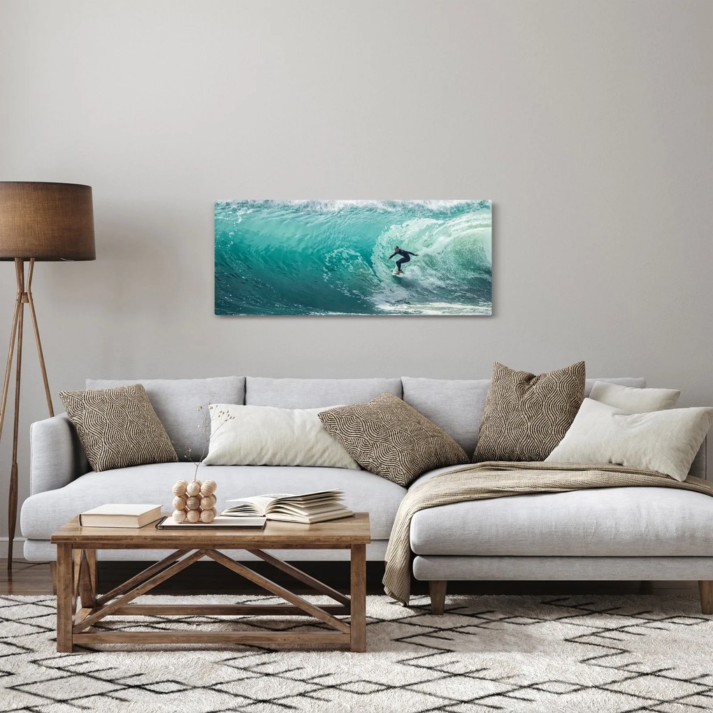 Tablou cu surferi (120x50 cm)