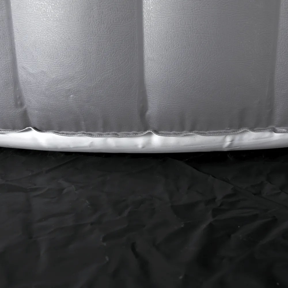 Cada cu hidromasaj gonflabil, gri/alb, 4-6 pers., 1000 l, KAMINO NEW TYP 2