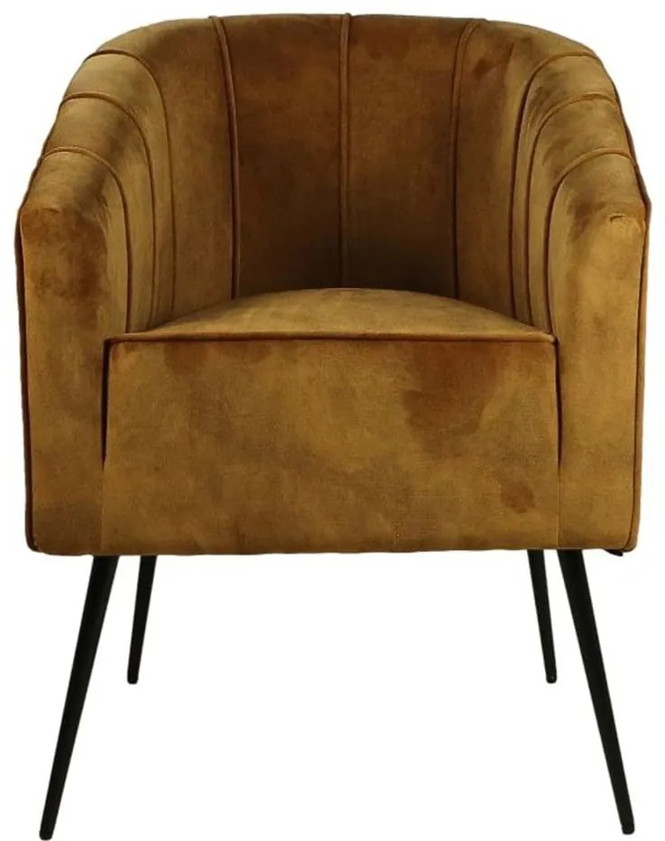 442886 HSM Collection Scaun de bucătărie Chester, auriu