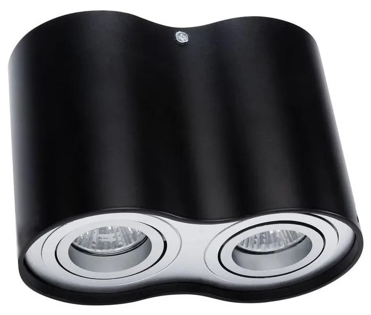 Spot TUBA 2xGU10/50W/230V negru