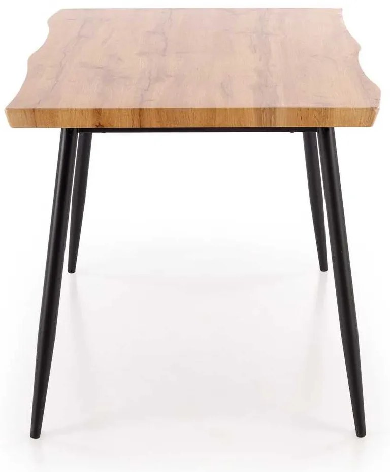 Set masă și scaune Pavia 4+1, lemn natural / gri