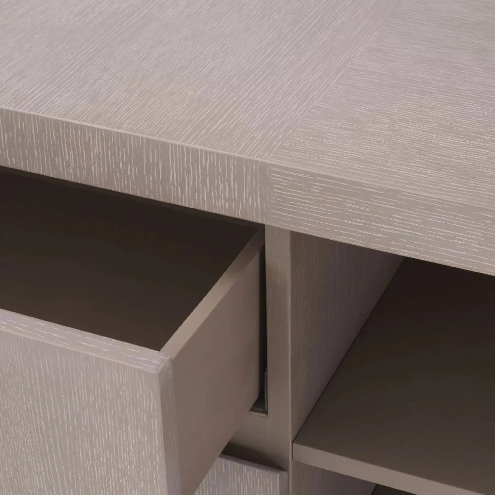 Comoda design LUX Crosby, stejar albit