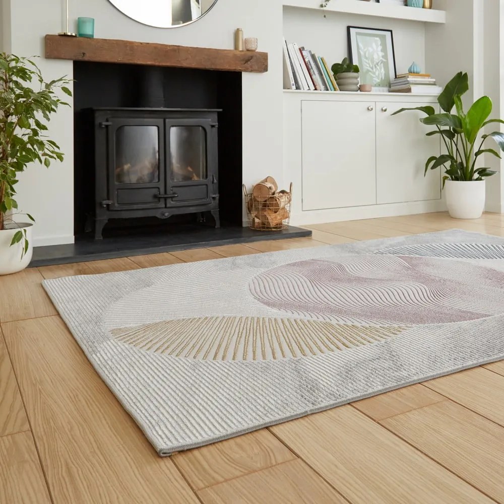 Covor albastru deschis/roz deschis 160x230 cm Creation – Think Rugs