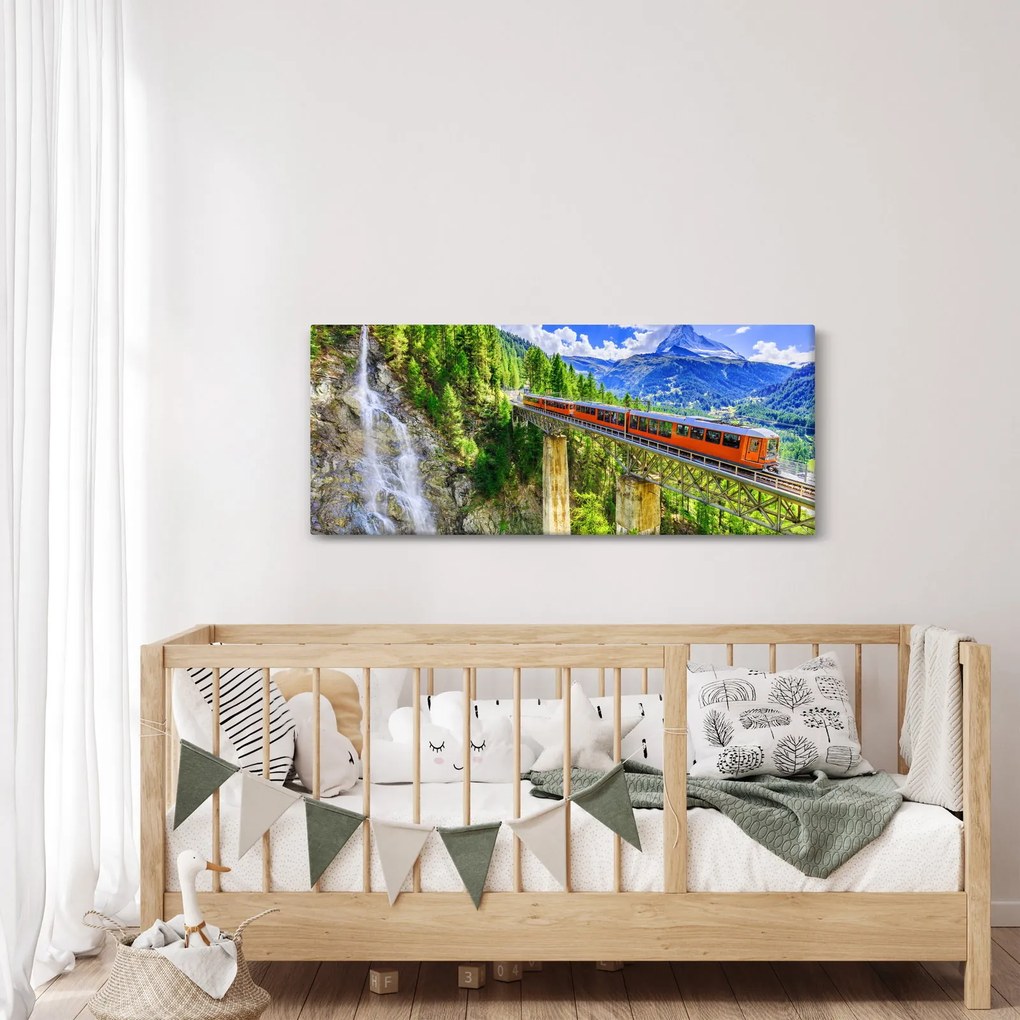 Tablou - Matterhorn, Zermatt, Valais, Elveția (120x50 cm)