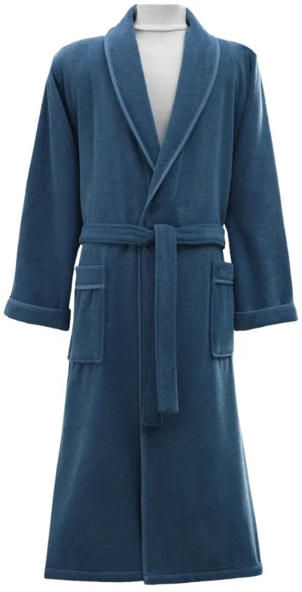 Halat pentru bărbați LORD + prosop + prosop de corp + cutie cadou Albastru / Blue XL