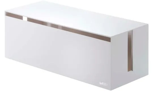 Cutie pentru încărcătoare și cabluri YAMAZAKI Web Cable Box, alb