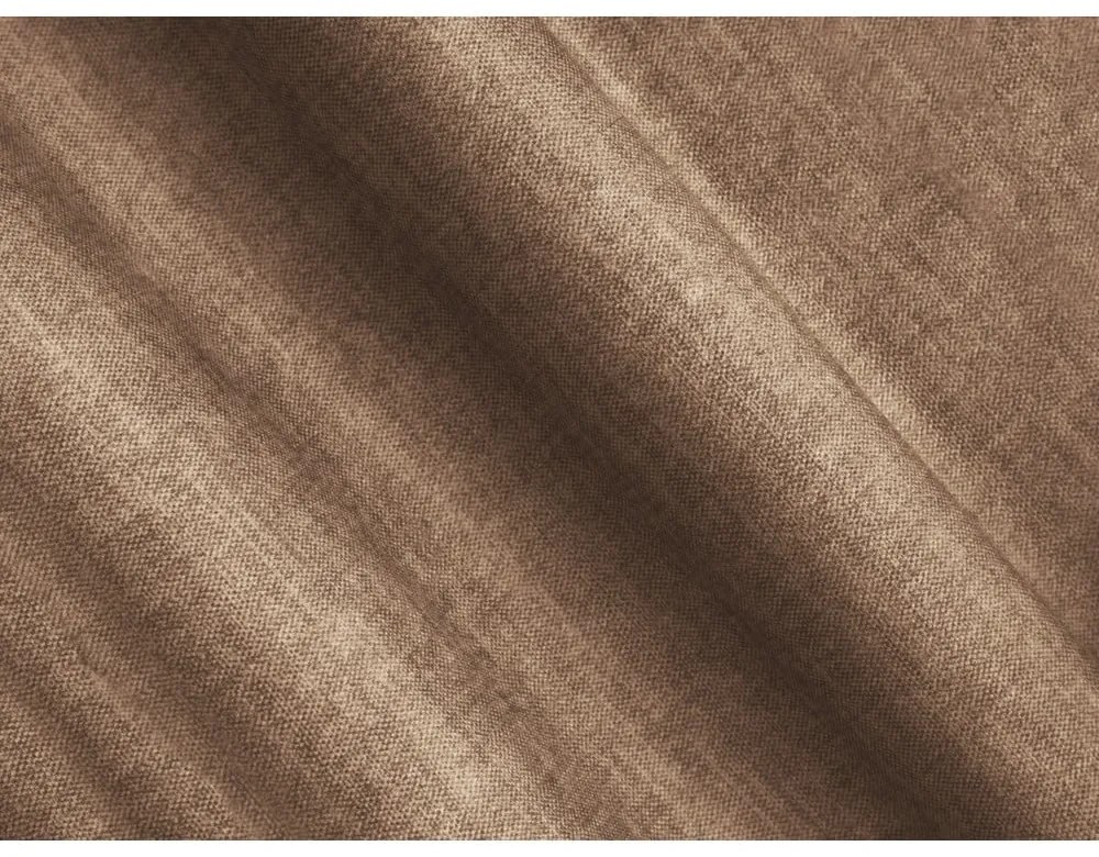 Canapea maro deschis cu tapițerie din catifea 175 cm Linz – Cosmopolitan Design