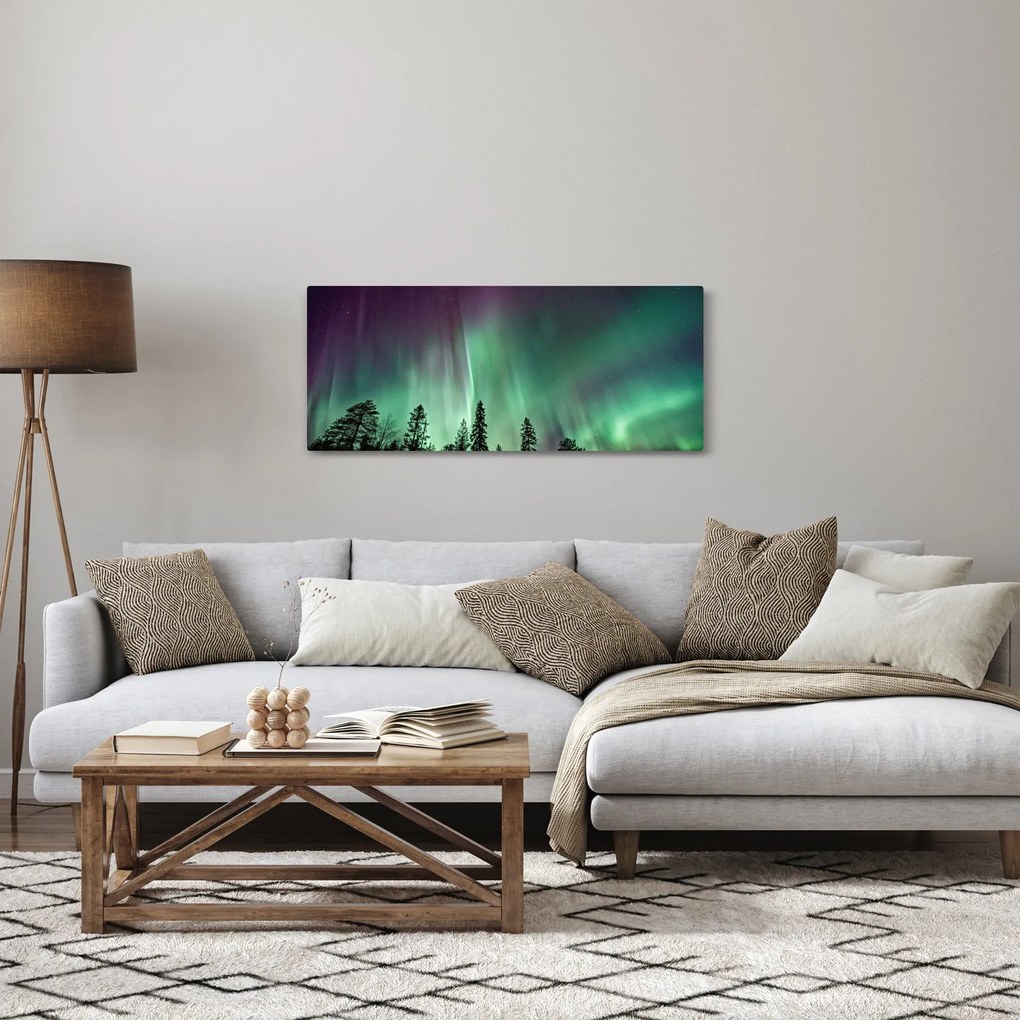 Tablou cu Northern Lights (120x50 cm)
