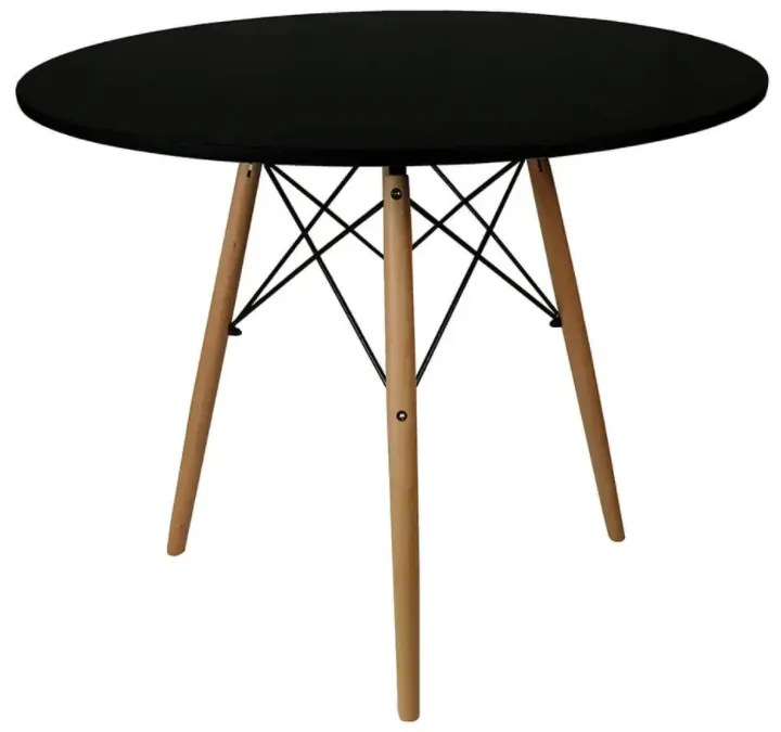 OFERTA Masa de dining neagra OSLO 90x90 II. calitate