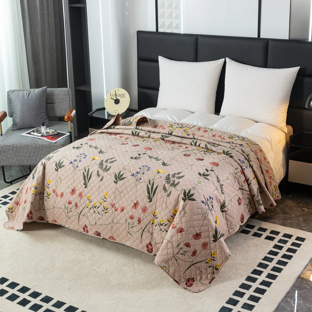 Cuvertura de pat HERBAR bej Dimensiune: 170 x 210 cm