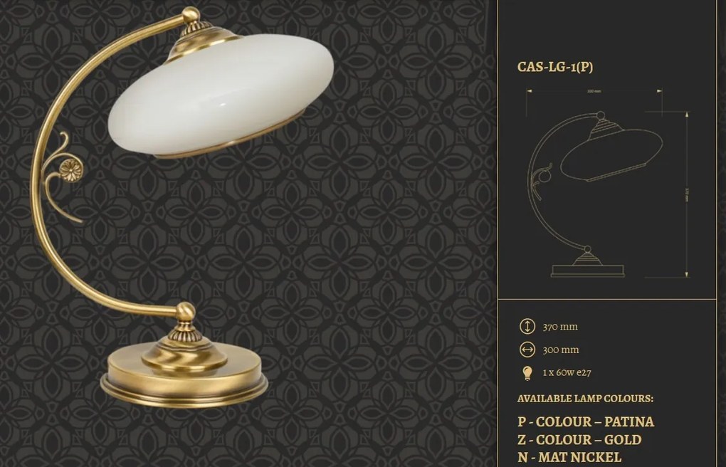 Veioza design clasic realizata manual CASAMIA