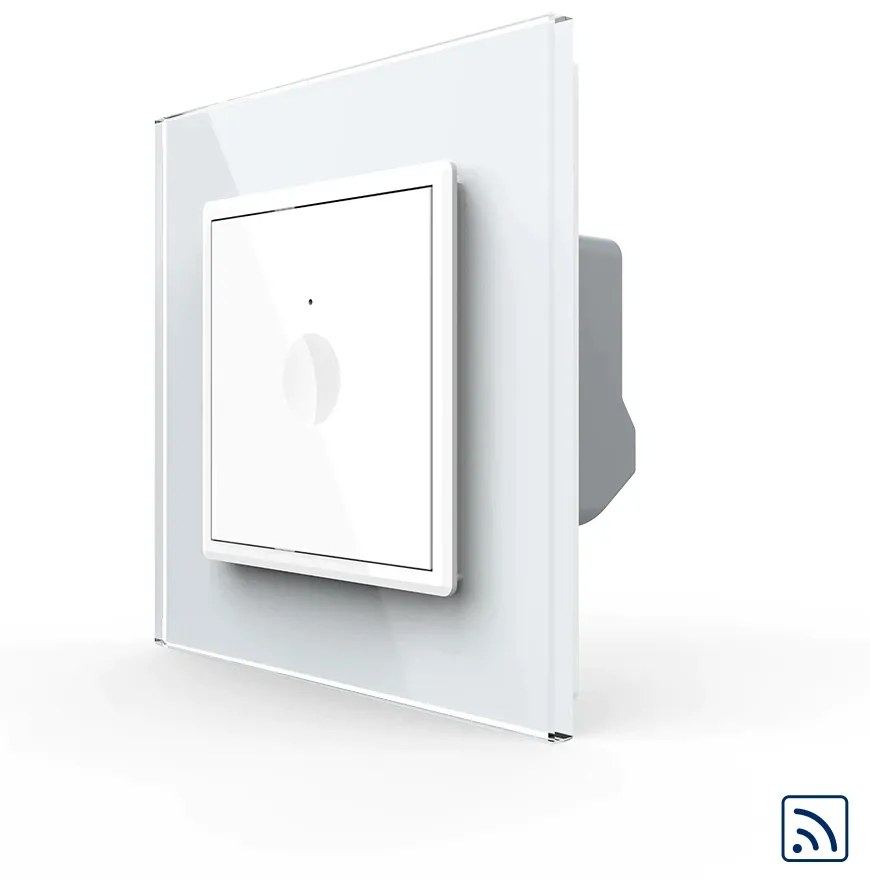 Intrerupator simplu wireless cu touch Livolo din sticla, Serie noua