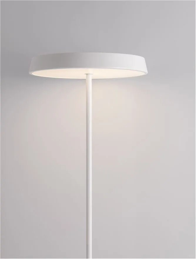 Lampa de podea LED design modern VETRO alb, D-40cm