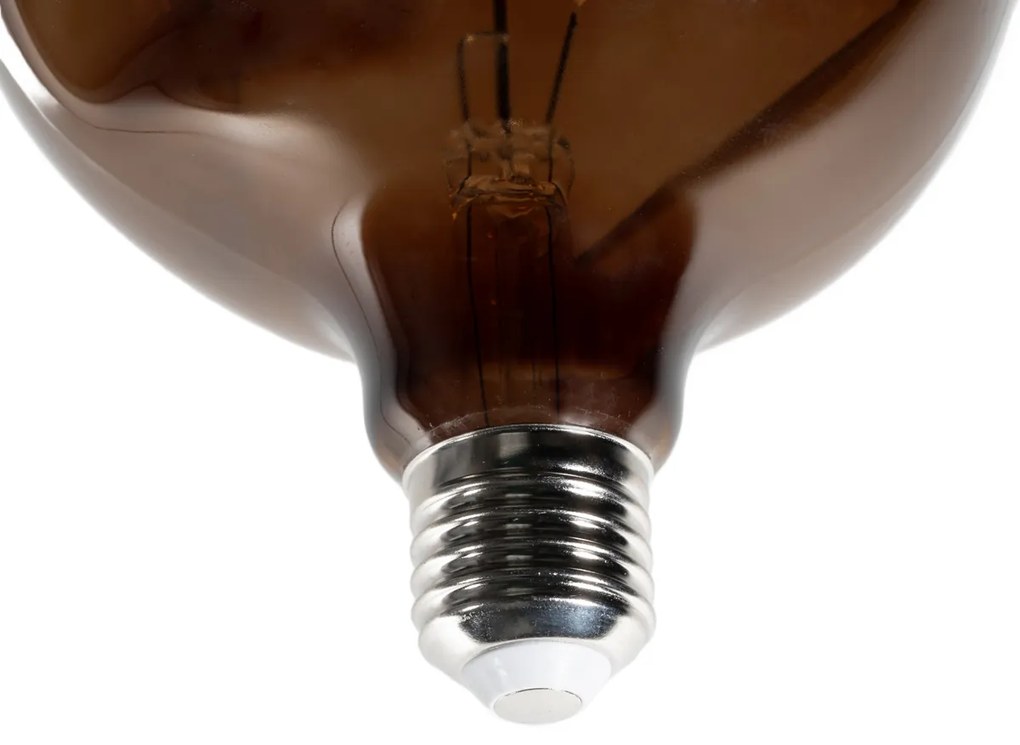 Set de 5 becuri LED E27 dimabile T125 maro 4W 120 lm 1800K