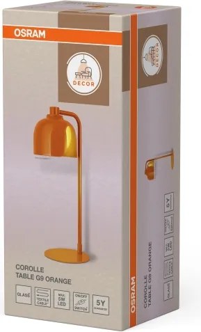 Osram - Lampă de masă DECOR COROLLE 1xG9/20W/230V portocalie