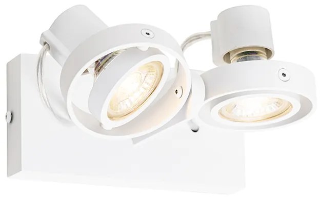Spotlight modern alb cu 2 lumini - Master 50