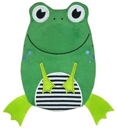 Hugo Frosch pentru copii Eco Junior ComfortThermophore cu motiv de broască, verde