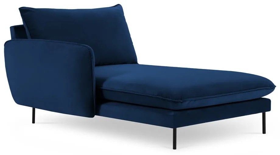 Fotoliu de relaxare din catifea albastră (colțul din stânga) Vienna - Cosmopolitan Design