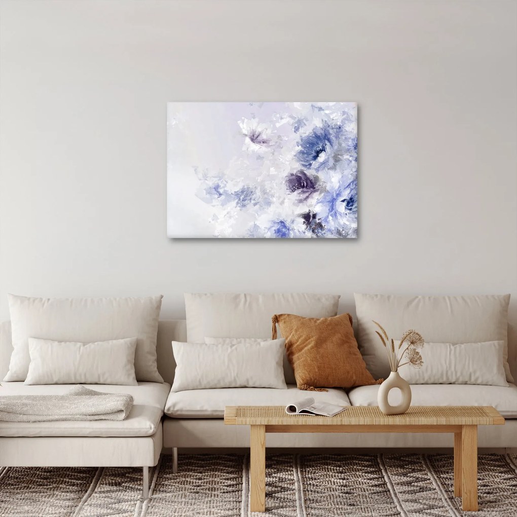 Tablou - Flori,pictură texturată (70x50 cm)