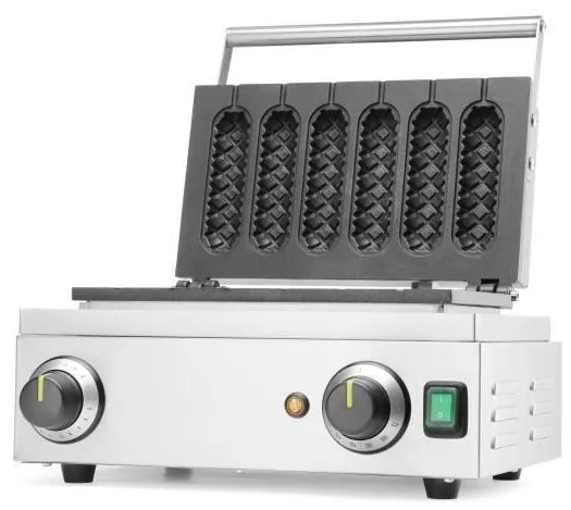 Aparat vafe tip hot-dog ,1500 W, Termostat reglabil,timer