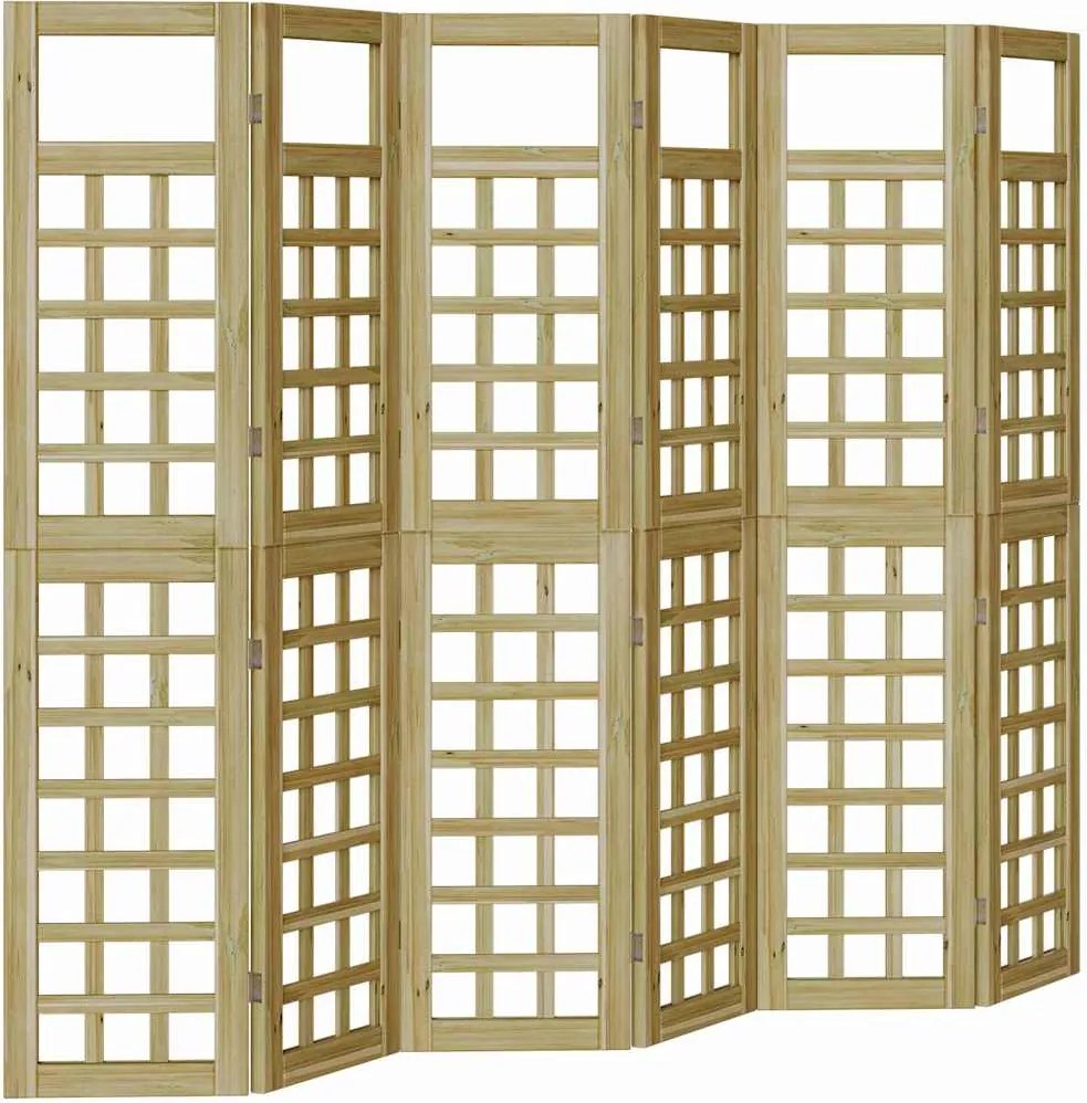 vidaXL Ecran de intimitate Maro miere 240 x 180 cm Lemn de pin masiv