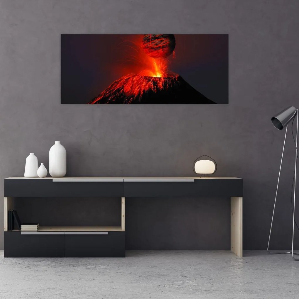 Tablou cu vulcan (120x50 cm)