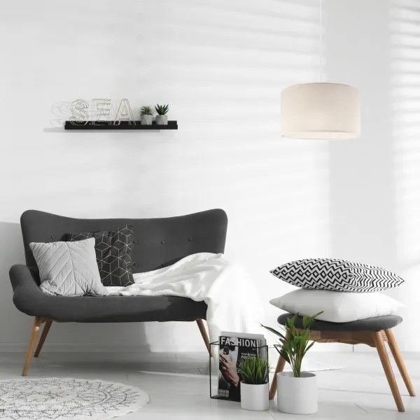 Lustră pe cablu SIRJA 1xE27/60W/230V crem