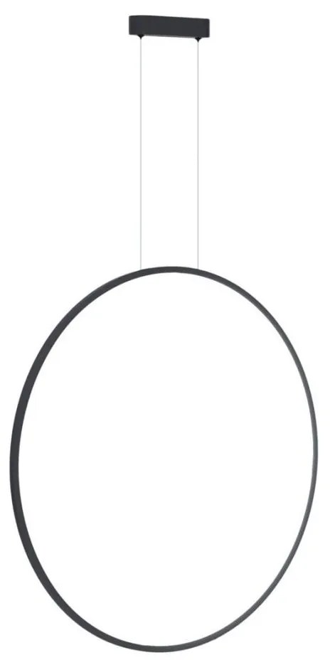 Lustră LED pe cablu SATURNO LED/46W/230V d. 80 cm IP44 antracit