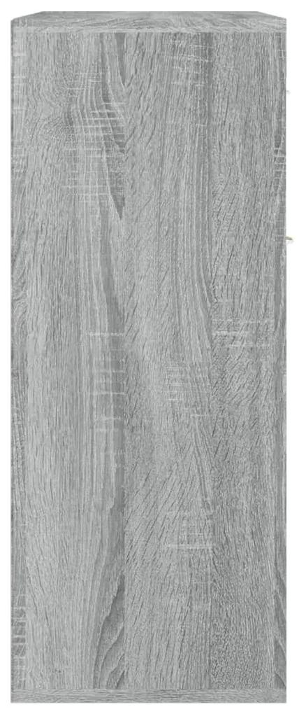 Servanta, sonoma gri, 60x30x75 cm, lemn prelucrat sonoma gri, 1