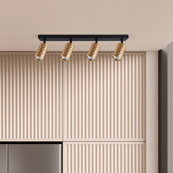 Brilagi - Spot LED RGBW dimabil SELE DIAMANT 4xGU10/4,8W/230V auriu