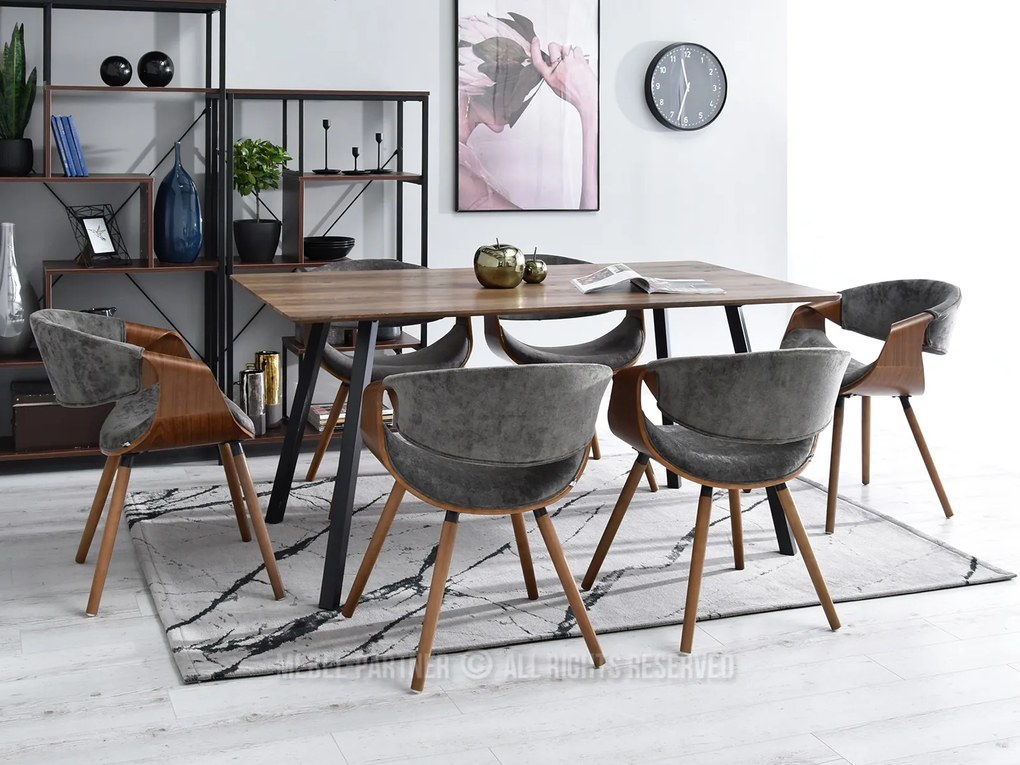 Scaun Bjorn K (gri + nuc). 1110939