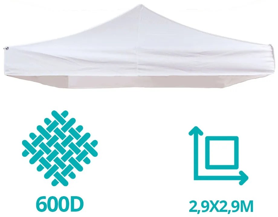 Prelata pentru pavilion de gradina, diferite dimensiuni-2,9x4,5 metri, acoperis
