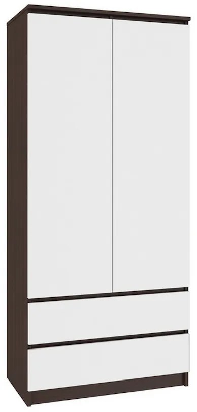 Expedo Dulap ARIVA S90, 90x180x51, wenge/alb